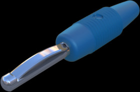 4 mm plug, screw connection, 1.5 mm², CAT O, blue, 930046102