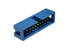 Wtyk IDC 20pin prosty - niebieski