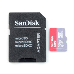 Karta pamięci SanDisk Ultra 653x microSD 16GB 98MB/s UHS-I klasa 10 z adapterem