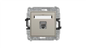 Mini Mechanizm Gniazda Komputerowego Pojedynczego 1Xrj45, Kat. 7, Ekranowany,...