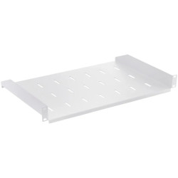 Półka stała do szafy RACK 19 cali 1U 400mm szara