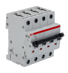 Wyłącznik nadprądowy MCB, Typ B, 4-biegunowy, 32A, 400V, na szynę DIN, ABB S204-B32, S200