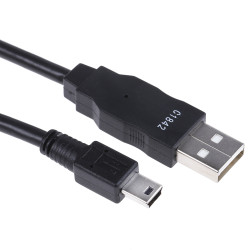 Kabel USB Złącze A USB A Złącze B Mini USB B dł. 1m Przewód USB USB 2.0 kolor: Czarny