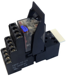 Przekaźnik z interfejsem 24V dc Hongfa Europe GMBH 4PDT 5A Szyna DIN bieguny 4 Śruba