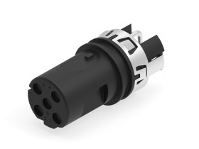 Złącza okrągłe 4-pinowe M12 Montaż na płytce Gniazdo ERNI