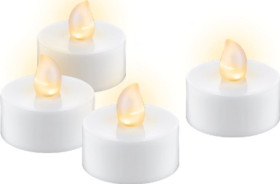 49868 LED tea light with timer, set of four