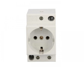 Gniazdo modułowe 2P+Z 16A 250V Schuko na szynę Z-SD230 266875