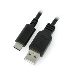 Przewód ART USB 2.0 typ A - USB 2.0 typ C czarny - 2m