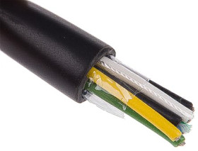 Control Cable liczba żył 6 0.81 mm² Nieekranowany Alpha Wire średnica zew 7.8mm Czarny