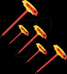 T4422 SET Screwdriver set, T-handle, hex, 5-piece