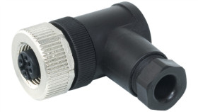 Wtyczka M12 Żeńska Kątowa 5-Polowa Zaciski Śrubowe 4-6Mm 7000-13001-0000000