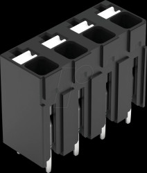 2086-3104 THR PCB terminal block, push-button, 1.5 mm², 4-pin