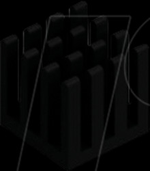 ICK PGA6X6X14 PGA heat sink, 14x14x14 mm, 20 K/W