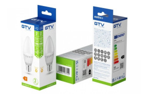 Żarówka LED E14 C37 CERAMIC 10W 1000lm 3000K AC180-250V 160st. LD-SMDC37-10