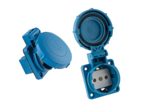 Gniazdko wtyczkowe z uziemieniem GZ16 "SCHUKO" IP67 D.3146S PAWBOL