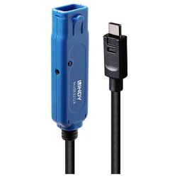 LINDY 43380 USB cable USB 3.2 1st Gen USB-A to USB-C 5m Black/blue