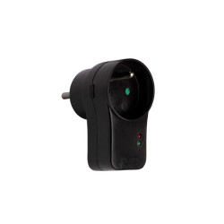 Rozgałęźnik przeciwprzepięciowy z uziemiem, Czarny, Elgotech R-10F-2