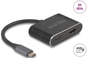 64199 Adapter USB-C to HDMI, 8K 60Hz, HDR, PD 100 W
