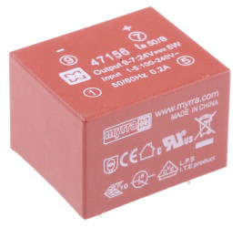 Transformator SMPS, 5W, 85 → 265 V ac, 85 → 370 V dc, Przewlekany