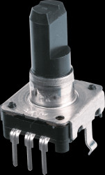 402160 ALPS STEC12E rotary pulse encoder, 24/24, vert., w/o PB