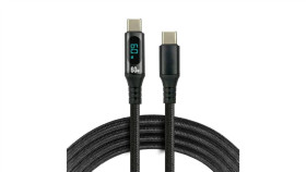 Kabel Przewód Usb-C Pd Lcd 100Cm Everactive Cbb-1Pdl Power Delivery 2.0 Z...