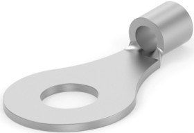 Uninsulated ring cable lug, 0.8-2.0 mm², AWG 16 to 14, 5.21 mm, M5, metal, 130128