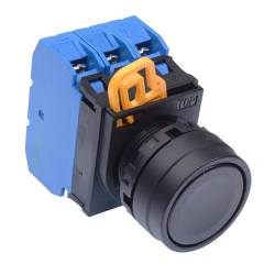 YW1B-A1E30B Black 22mm Momentary Push Button Switch 3NO IP65 IDEC