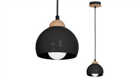 Lampa Wisząca Dama Black 1Xe27 Mlp6540 Milagro