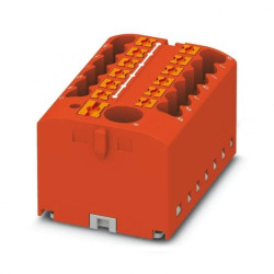Blok rozdzielczy PTFIX 6/12X2,5 RD, czerwone złącze przemysłowe - 12 punktów przyłączeniowych o przekroju 2,5mm2 /8szt./