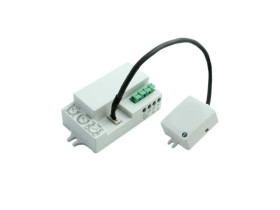 Mikrofalowy czujnik ruchu MINI z wyprowadzoną sondą, 360/180, 1200W, natynkowy