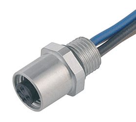 Złącze wielostykowe przemysłowe 3-pinowe M5, panelowe Gniazdo binder