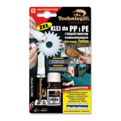 Klej Technicoll do PP z primerem 4g+4ml Tworzywa sztuczne,guma,teflon,PE
