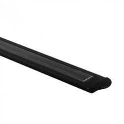 Profil P02 podtynkowy czarny +klosz transp. 2m