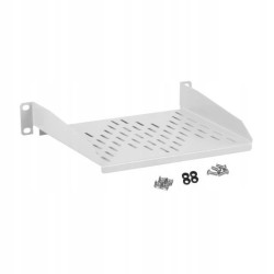 PÓŁKA STAŁA DO SZAFY RACK 10 1U 200 MM SZARA 7-10/PJS-1U-200/01