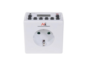 Timer cyfrowy Maclean Energy MCE30G 10 programów CD funkcja Random 3600W - Czasomierz - programator cyfrowy max 156 programów MC