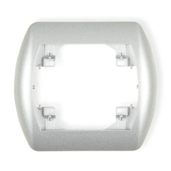 TREND Ramka pozioma pojedyncza srebrny metalik 7RH-1