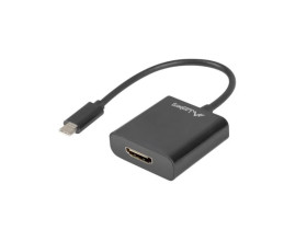 Adapter USB-C 3.1 - HDMI (DisplayPort ALT mode) na kablu 15cm czarny LANBERG