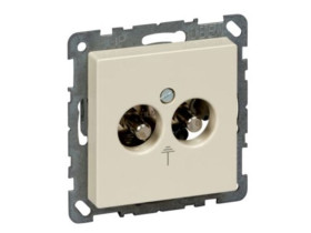 MERTEN SYSTEM M Gniazdo wtykowe wyrównania potencjałów kremowy MTN290444 SCHNEIDER ELECTRIC