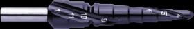 7021 TiAIN HSS step drill bit, 4-12mm, gradient 1 mm