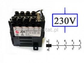 Przekaźnik elektromag. JD4 230V; 4x NO;