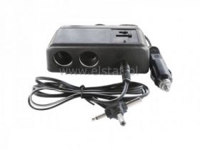 Rozg. gniazda zapalniczki sam. 1 na 2 + zasilacz r