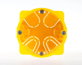 Puszka 67mm p/t regips 50mm żółty Batibox 080051