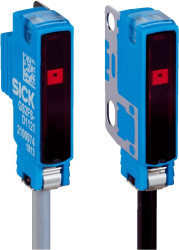 Czujniki fotoelektryczne Przez wiązkę Wersja miniaturowa SICK PNP zakres 700 mm Precyzyjne światło LED