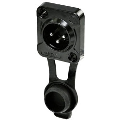 Rean RRX3M-Z-001-1 XLR Connector Plug 3 Pins 1pc Mount Type