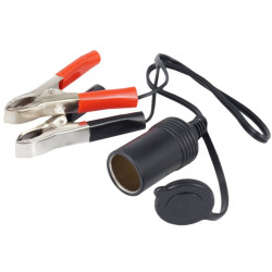 Gniazdo zapalniczki z krokodyl. 8A max przewód 40cm