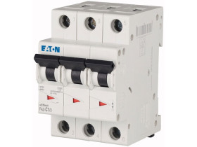 Wyłącznik nadprądowy C 1A 3P 15kA FAZ C1/3 278858 EATON