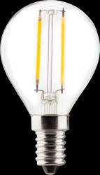 400402 LED filament bulb E14, 2 W, 245 lm, 2700 K