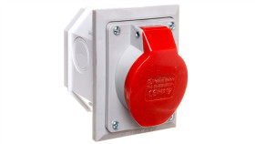 Gniazdo Izolacyjne Skośne P/T 16A 250/400V 5P Ip44 2622-420