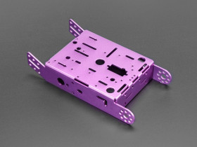 Purple Aluminum Chassis for TT Motors - 2WD