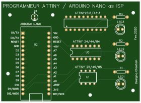 Arduino Nano as ISP PCB